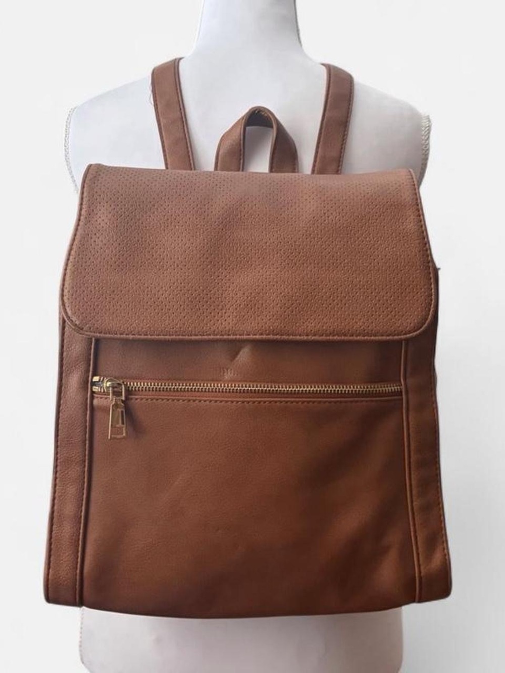 Faux Leather Backpack